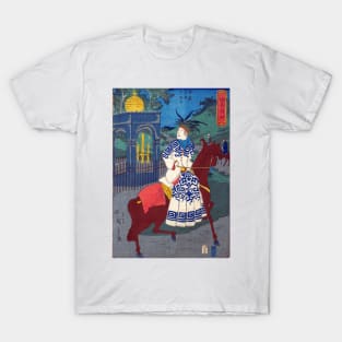 American Woman Riding Side-Saddle T-Shirt